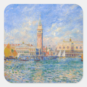 Adesivo Quadrado Pierre-Auguste Renoir - Veneza, o Palácio do Doge