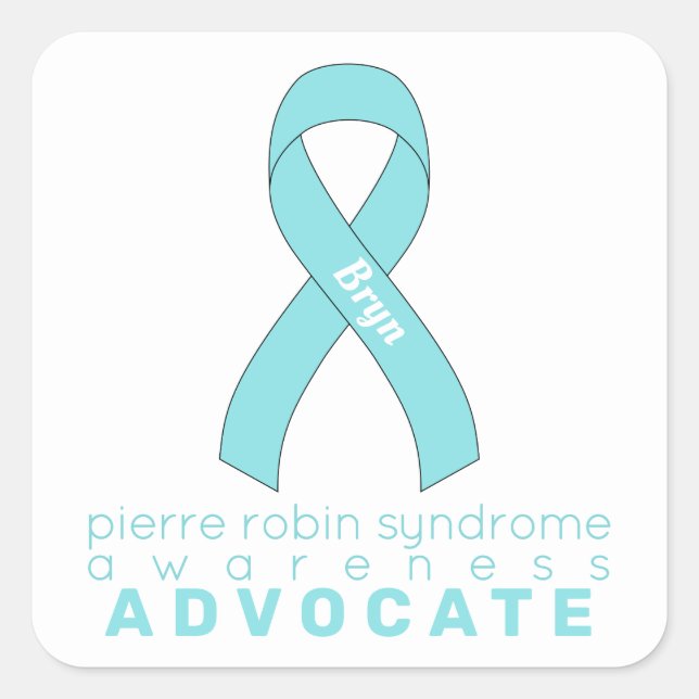 Adesivo Quadrado Pierre Robin Syndrome Advocate White (Frente)
