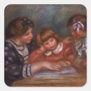 Adesivo Quadrado Pierre um Renoir   a lição