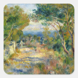 Adesivo Quadrado Pierre um Renoir   L'Estaque