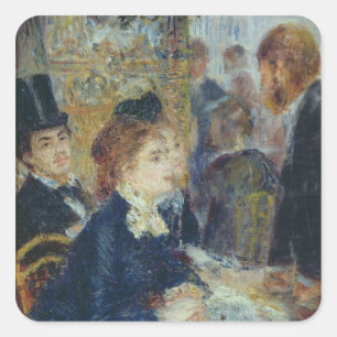 Adesivo Quadrado Pierre um Renoir   no Caf?