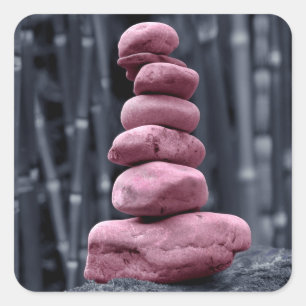 Adesivo Quadrado Pilha de Pedra