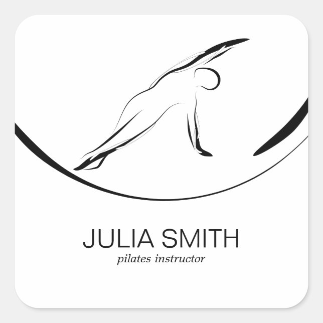 Adesivo Quadrado Pilha Pose Side Flyer (Frente)