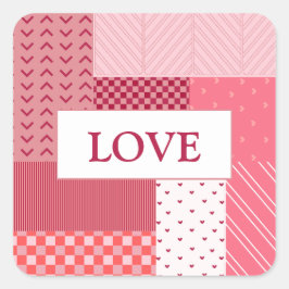 Adesivo Quadrado Pillar Love Candle
