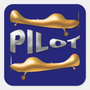 Adesivo Quadrado Piloto