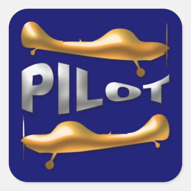 Adesivo Quadrado Piloto (Frente)