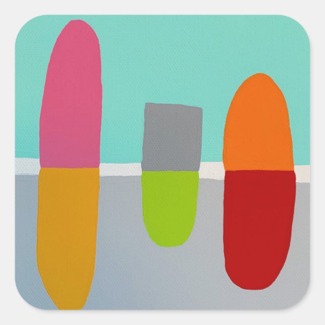 Adesivo Quadrado Pílulas felizes (Frente)