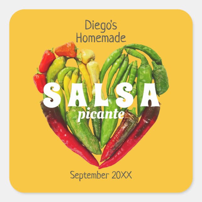 Adesivo Quadrado Pimentas malaguetas vermelhas verdes amarelas cora (Frente)