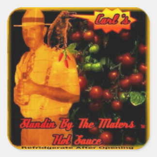 Adesivo Quadrado Pimentos De Pássaro Em Espera Pelos Corantes