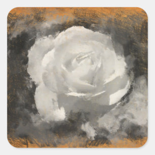 Adesivo Quadrado Pinças de arte rosa branca