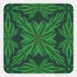 Adesivo Quadrado Pine Mandala Forest Stickers