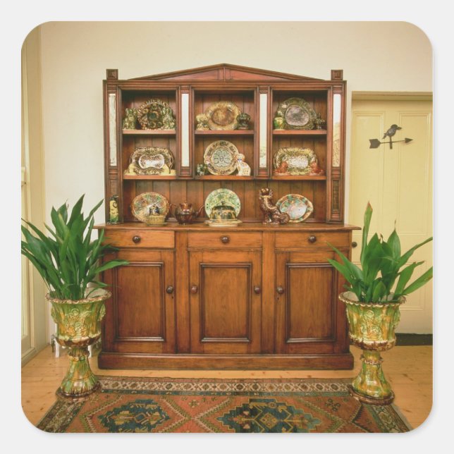 Adesivo Quadrado Pinheiros e caixeiros (Frente)