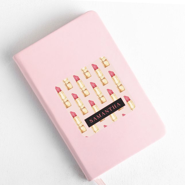 Adesivo Quadrado Pink Moderno E Pau Vermelho Pintel Padrão Girly Co (Criador carregado)