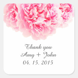 Adesivo Quadrado Pink peony sticker marca peony3