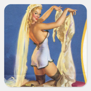 Adesivo Quadrado Pino Noturno De Casamento