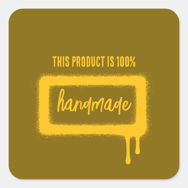 Adesivo Quadrado Pinta de pulverização (Frente)