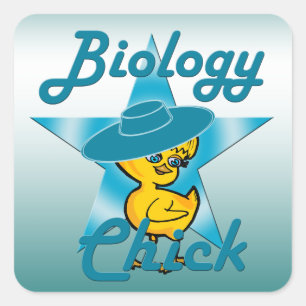 Adesivo Quadrado Pintinho de Biologia nº 7
