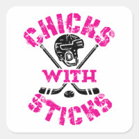 Pintinhos com Sticks Hockey Girls