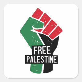 Adesivo Quadrado Pinto de Palestina Livre