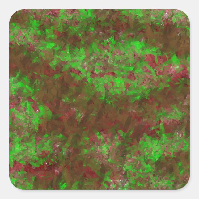 Adesivo Quadrado pintura aquosa lindíssima floricultura (Frente)