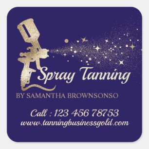 Adesivo Quadrado Pintura com Aerógrafo Spray de Bronzeado Móvel azu