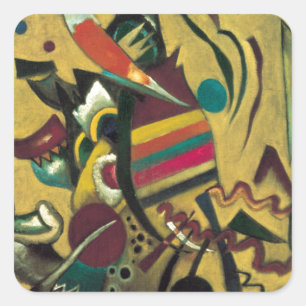 Adesivo Quadrado Pintura de Canvas de Pontos Kandinsky