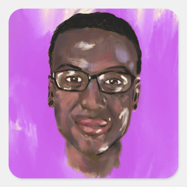 Adesivo Quadrado pintura de elijah mcclain (Frente)