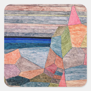 Adesivo Quadrado Pintura de Paul Klee, Promontorio Ph.