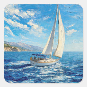 Adesivo Quadrado Pintura Impasto de Velero