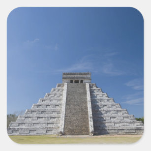 Adesivo Quadrado Pirâmide maia, manhã em março