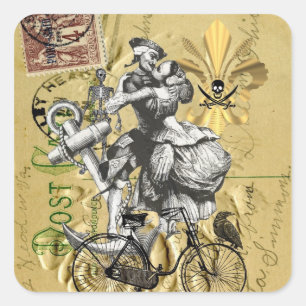 Adesivo Quadrado Pirata-do-galo