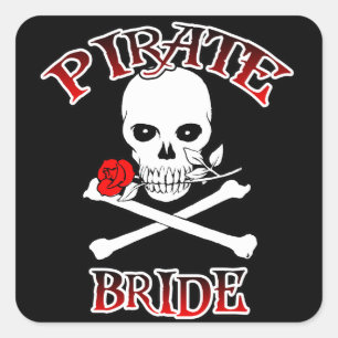 Adesivo Quadrado Pirate Bride