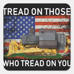 Adesivo Quadrado pisar naqueles que andam em você, T-Shirt Classic