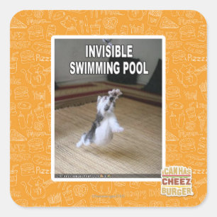 Adesivo Quadrado Piscina invisível