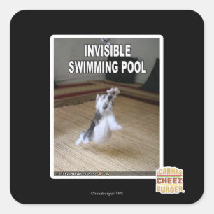 Adesivo Quadrado Piscina invisível