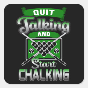 Adesivo Quadrado Piscina Snooker Billiard 8 Ball Billiards Engraçad