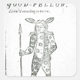 Adesivo Quadrado Pisco de peito vermelho Goodfellow