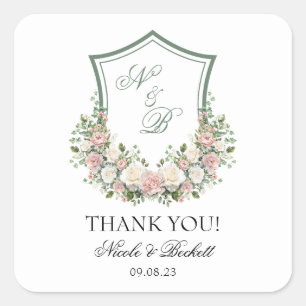 Adesivo Quadrado Piso Floral Rosa