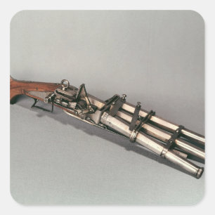 Adesivo Quadrado pistola Triplo-barrelled