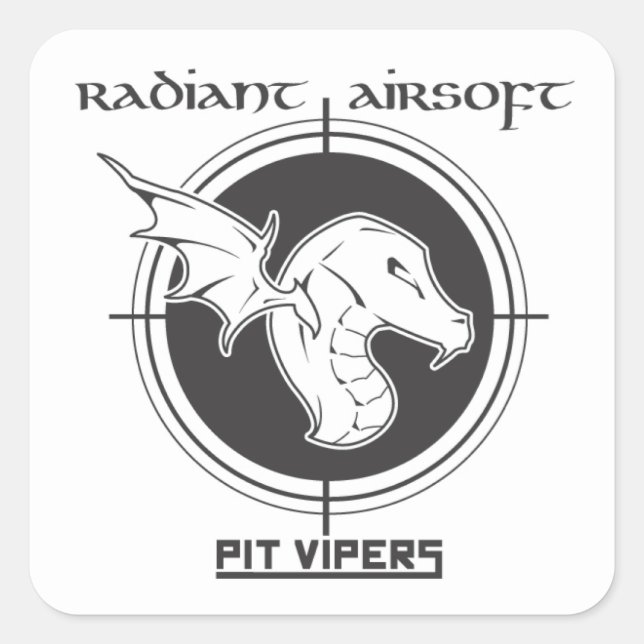 Adesivo Quadrado Pit Vipers (Frente)