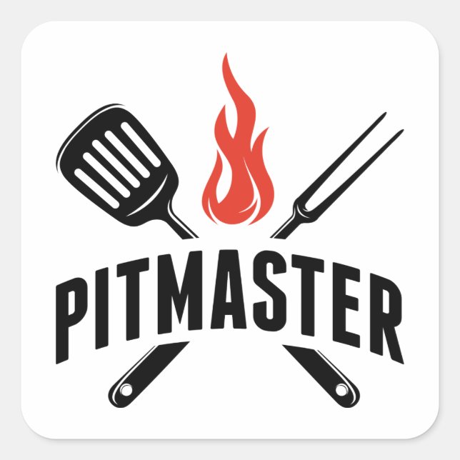 Adesivo Quadrado Pitmaster (Frente)