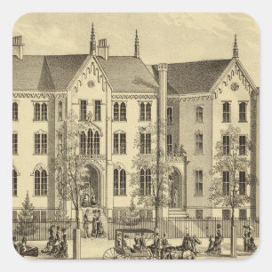 Adesivo Quadrado Pittsburgh Female College Pittsburgh