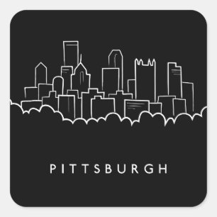Adesivo Quadrado Pittsburgh Pensilvânia