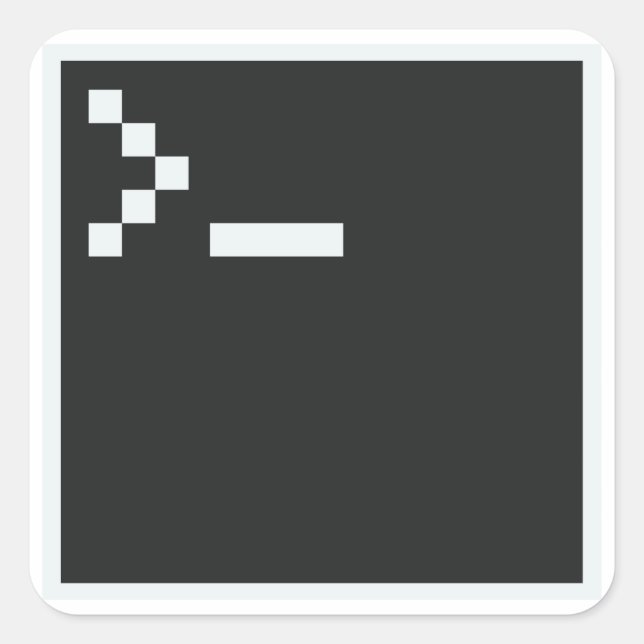 Adesivo Quadrado Pixel Shell (Frente)