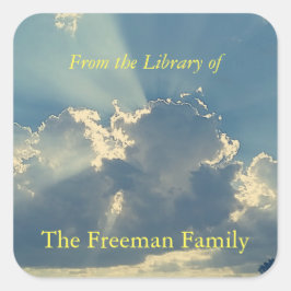 Adesivo Quadrado Placa de Livro de Daybreak