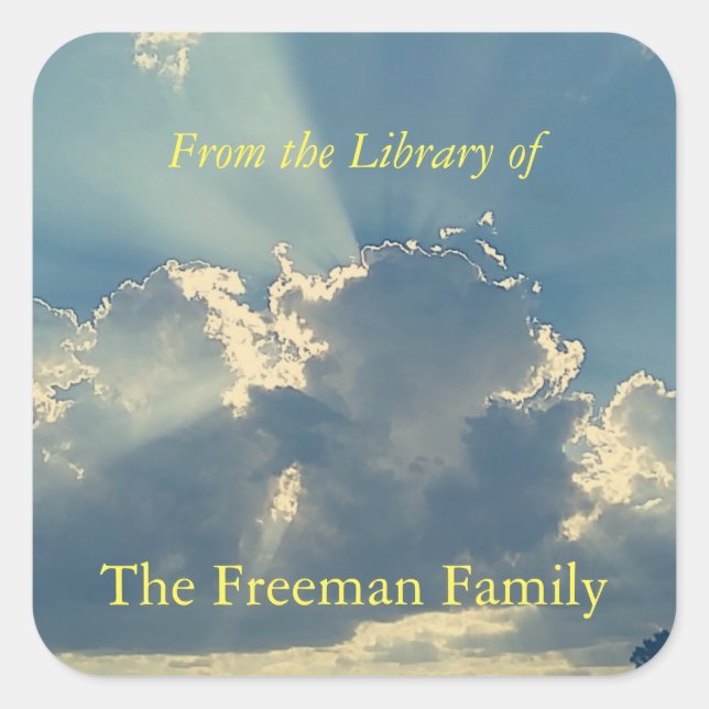 Adesivo Quadrado Placa de Livro de Daybreak (Frente)