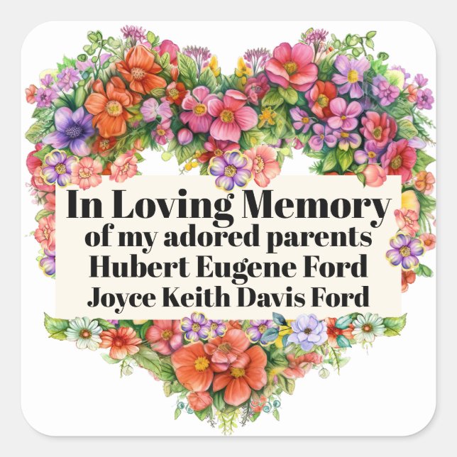 Adesivo Quadrado Placa De Livro Em Vinheta Memoriam (Frente)