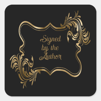 Adesivo Quadrado Placa de livros pretos