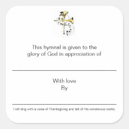 Adesivo Quadrado Placas Hímicas em Apreciação de