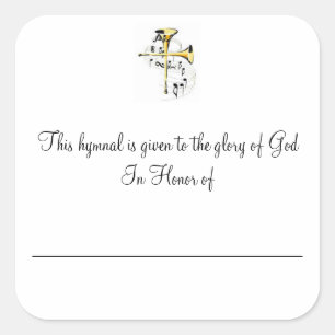 Adesivo Quadrado Placas Hímnais em Honra de